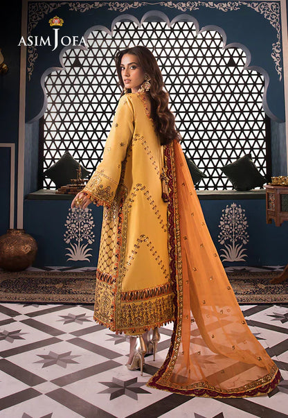 Asim Jofa | Fasana e Ishq Eid Luxury Lawn | AJFI-19 - House Of Anaya