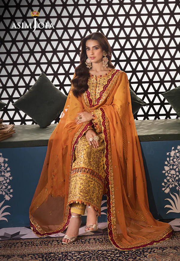 Asim Jofa | Fasana e Ishq Eid Luxury Lawn | AJFI-19 - House Of Anaya