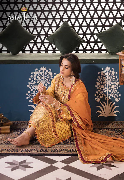 Asim Jofa | Fasana e Ishq Eid Luxury Lawn | AJFI-19 - House Of Anaya