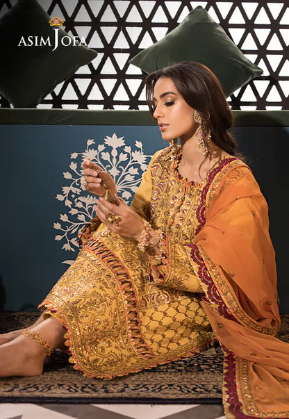 Asim Jofa | Fasana e Ishq Eid Luxury Lawn | AJFI-19 - House Of Anaya
