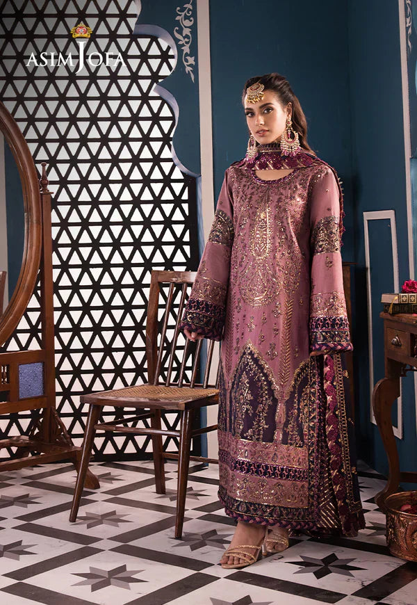 Asim Jofa | Fasana e Ishq Eid Luxury Lawn | AJFI-22 - House Of Anaya