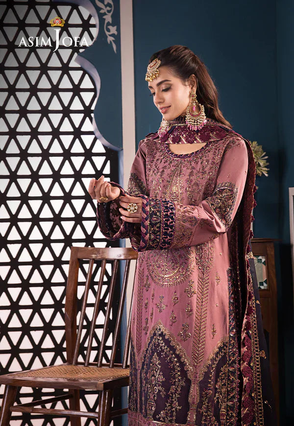 Asim Jofa | Fasana e Ishq Eid Luxury Lawn | AJFI-22 - House Of Anaya