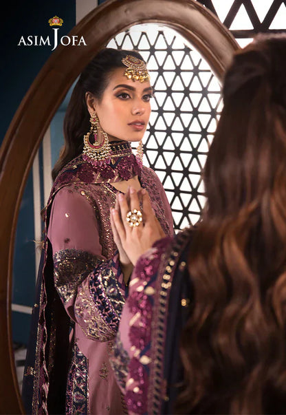 Asim Jofa | Fasana e Ishq Eid Luxury Lawn | AJFI-22 - House Of Anaya