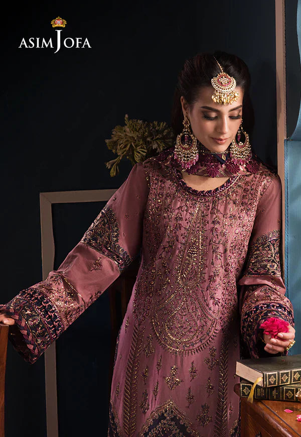 Asim Jofa | Fasana e Ishq Eid Luxury Lawn | AJFI-22 - House Of Anaya
