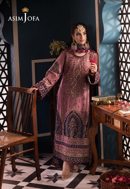 Asim Jofa | Fasana e Ishq Eid Luxury Lawn | AJFI-22 - House Of Anaya