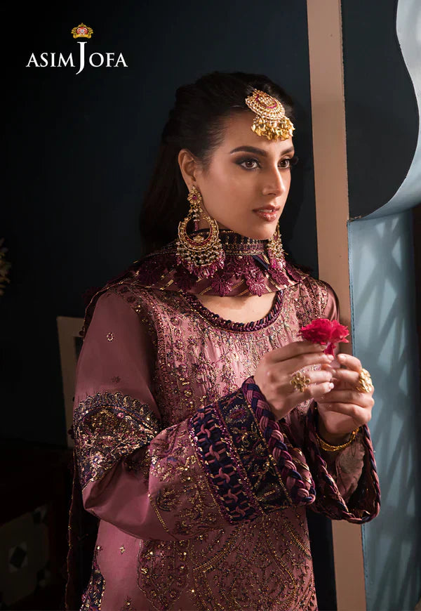 Asim Jofa | Fasana e Ishq Eid Luxury Lawn | AJFI-22 - House Of Anaya