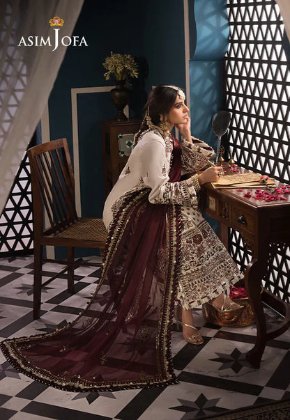 Asim Jofa | Fasana e Ishq Eid Luxury Lawn | AJFI-13 - House Of Anaya