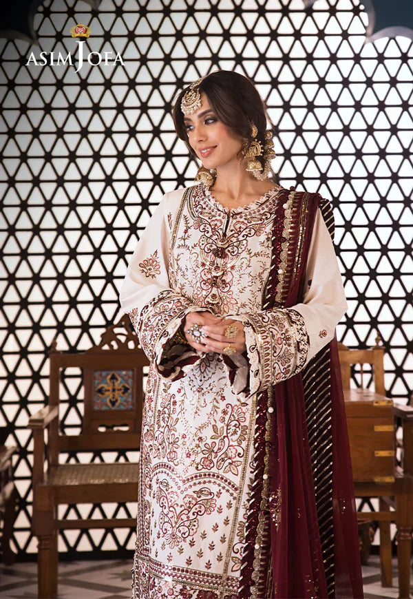 Asim Jofa | Fasana e Ishq Eid Luxury Lawn | AJFI-13 - House Of Anaya
