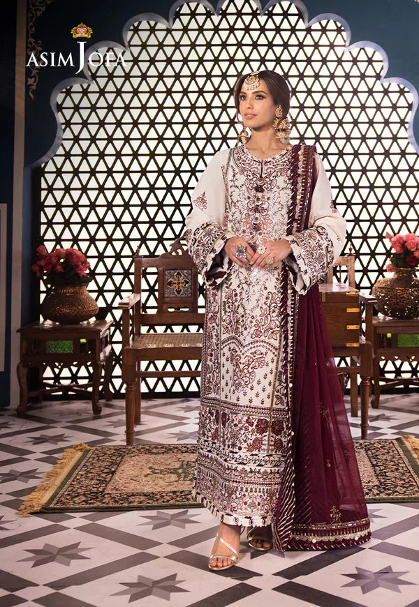 Asim Jofa | Fasana e Ishq Eid Luxury Lawn | AJFI-13 - House Of Anaya