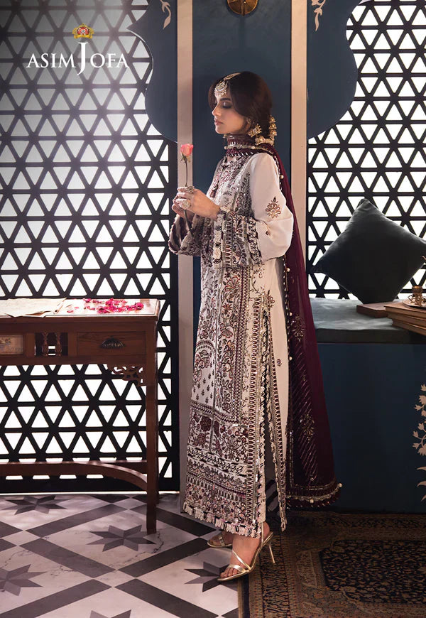 Asim Jofa | Fasana e Ishq Eid Luxury Lawn | AJFI-13 - House Of Anaya