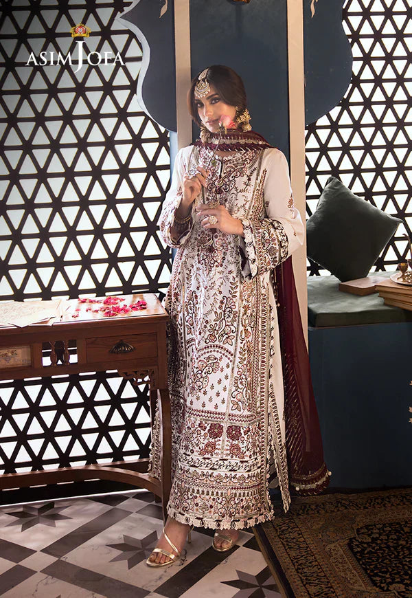Asim Jofa | Fasana e Ishq Eid Luxury Lawn | AJFI-13 - House Of Anaya
