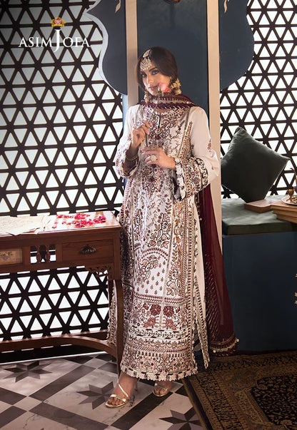 Asim Jofa | Fasana e Ishq Eid Luxury Lawn | AJFI-13 - House Of Anaya