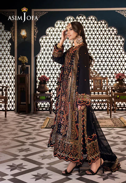 Asim Jofa | Fasana e Ishq Eid Luxury Lawn | AJFI-05 - House Of Anaya