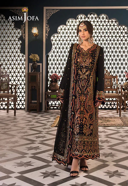 Asim Jofa | Fasana e Ishq Eid Luxury Lawn | AJFI-05 - House Of Anaya