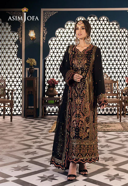 Asim Jofa | Fasana e Ishq Eid Luxury Lawn | AJFI-05 - House Of Anaya