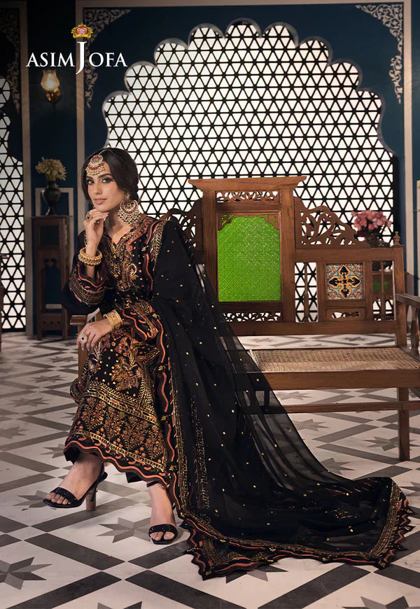Asim Jofa | Fasana e Ishq Eid Luxury Lawn | AJFI-05 - House Of Anaya