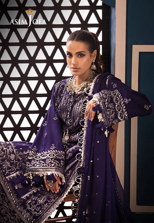 Asim Jofa | Fasana e Ishq Eid Luxury Lawn | AJFI-25 - House Of Anaya