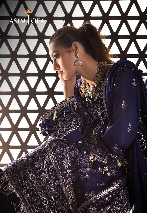 Asim Jofa | Fasana e Ishq Eid Luxury Lawn | AJFI-25 - House Of Anaya