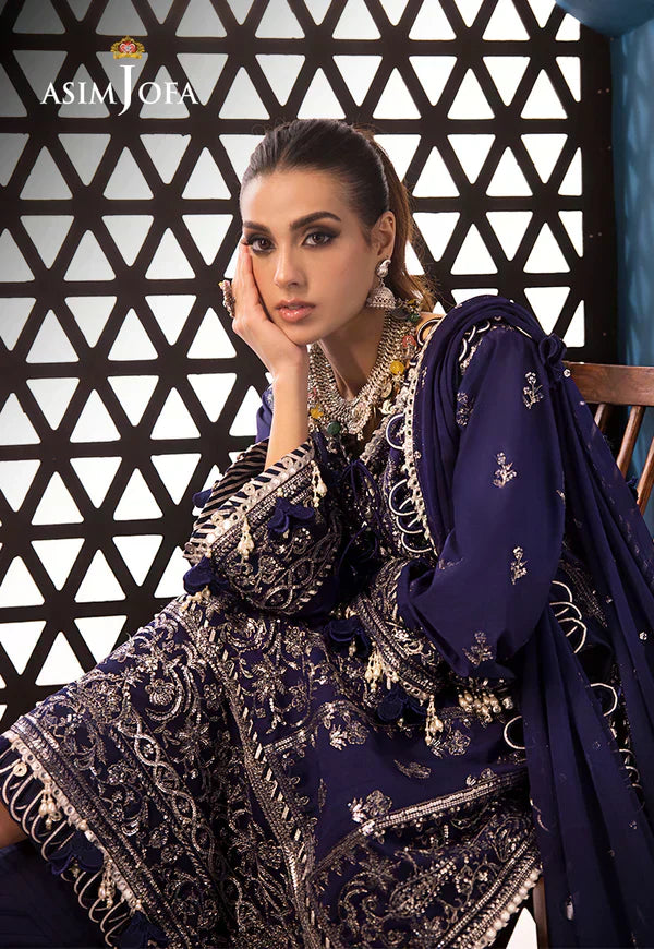Asim Jofa | Fasana e Ishq Eid Luxury Lawn | AJFI-25 - House Of Anaya