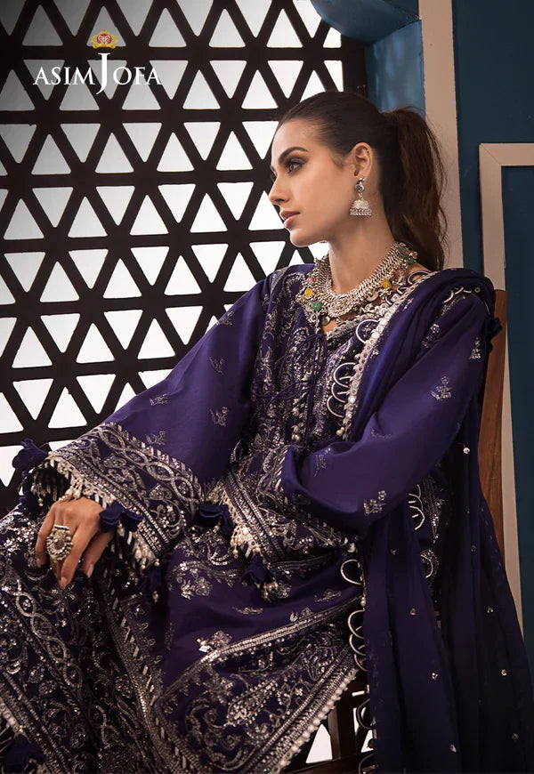 Asim Jofa | Fasana e Ishq Eid Luxury Lawn | AJFI-25 - House Of Anaya