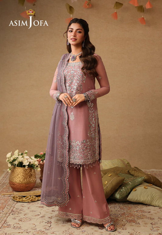 Asim Jofa | Kinza Festive Edit | AJULIF-05 Embroidered Chiffon Stitched 3 Pcs