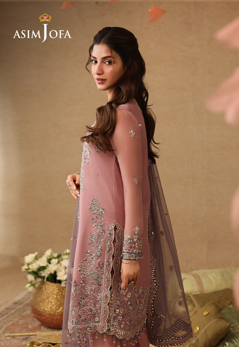 Asim Jofa | Kinza Festive Edit | AJULIF-05 Embroidered Chiffon Stitched 3 Pcs