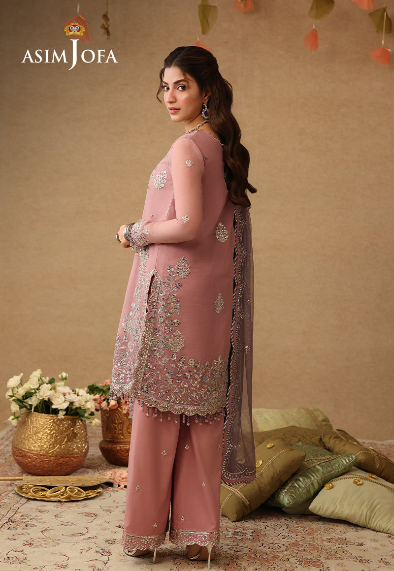 Asim Jofa | Kinza Festive Edit | AJULIF-05 Embroidered Chiffon Stitched 3 Pcs
