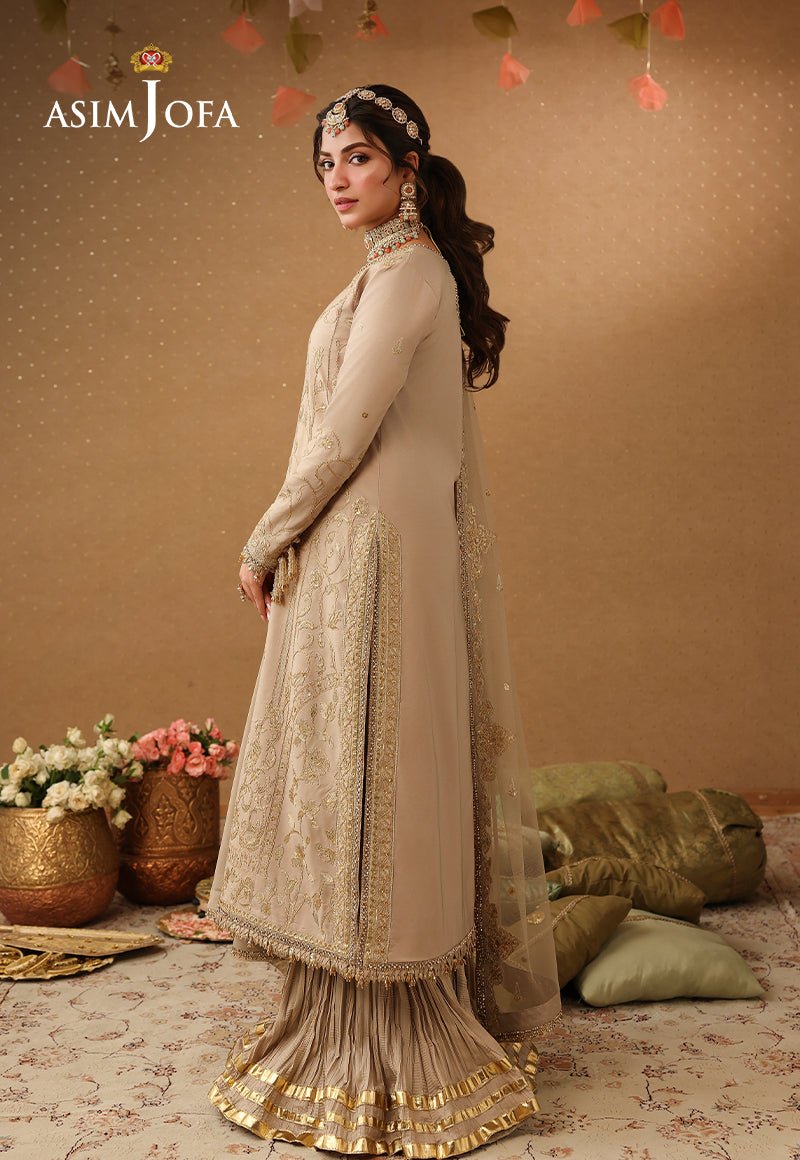 Asim Jofa | Kinza Festive Edit | AJULIF-08 Embroidered Boski Silk Stitched 3 Pcs