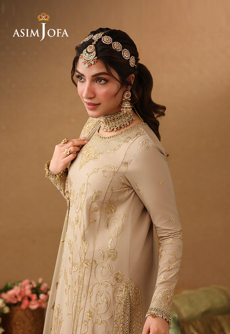 Asim Jofa | Kinza Festive Edit | AJULIF-08 Embroidered Boski Silk Stitched 3 Pcs