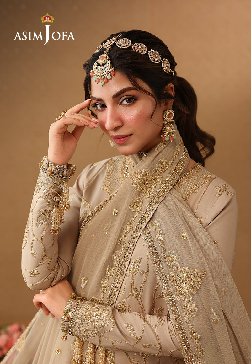 Asim Jofa | Kinza Festive Edit | AJULIF-08 Embroidered Boski Silk Stitched 3 Pcs