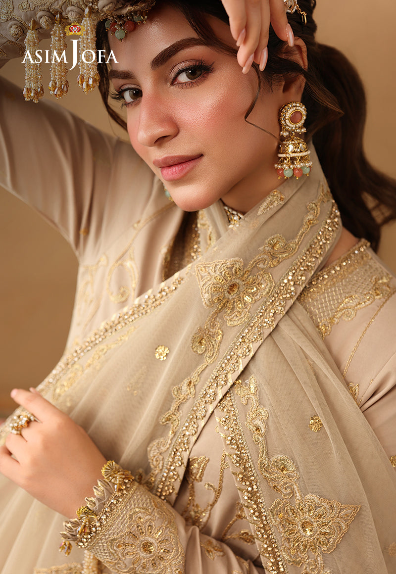 Asim Jofa | Kinza Festive Edit | AJULIF-08 Embroidered Boski Silk Stitched 3 Pcs