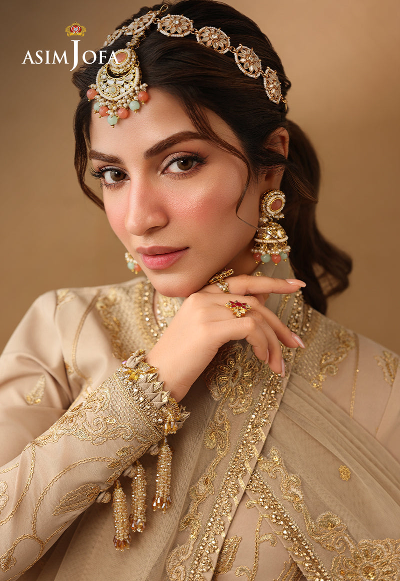 Asim Jofa | Kinza Festive Edit | AJULIF-08 Embroidered Boski Silk Stitched 3 Pcs