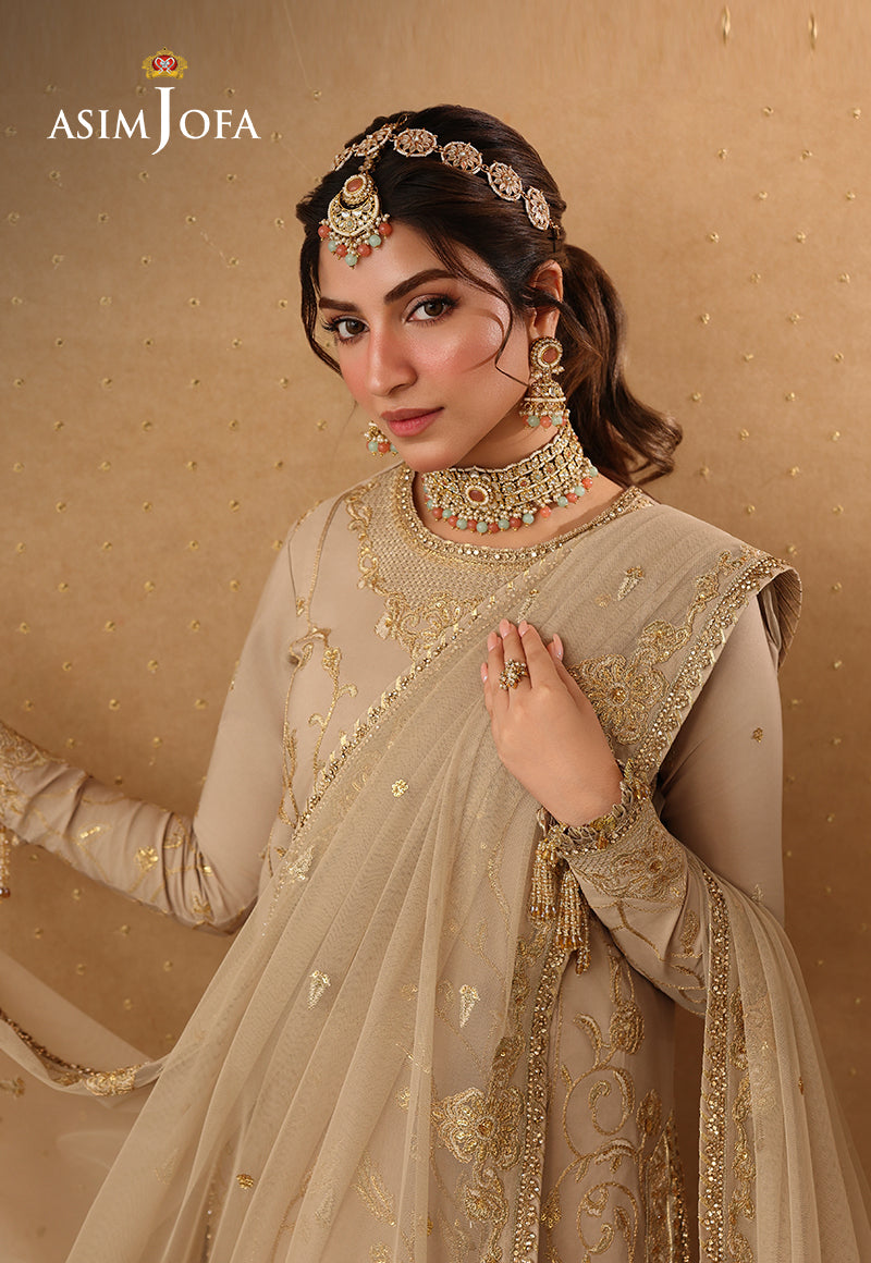 Asim Jofa | Kinza Festive Edit | AJULIF-08 Embroidered Boski Silk Stitched 3 Pcs