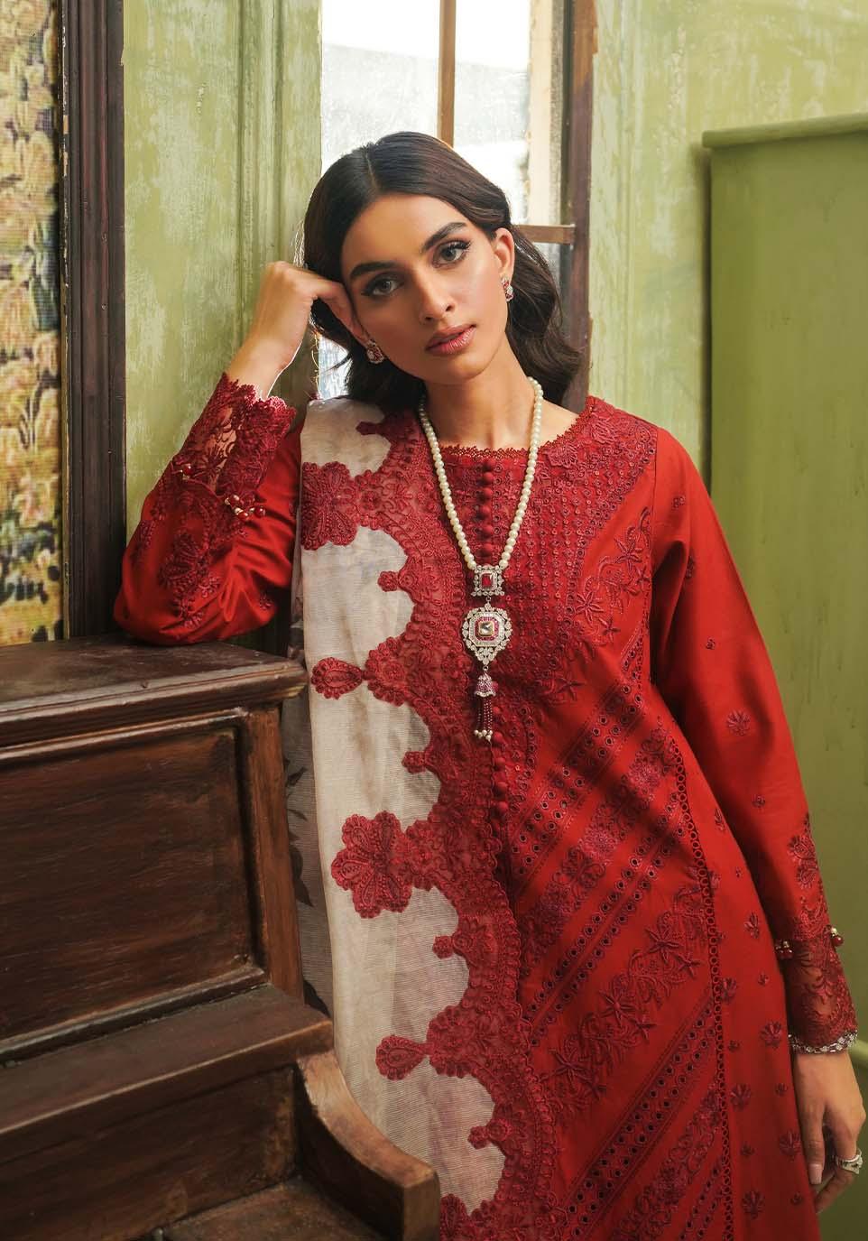 Zarqash | Tresor Luxury Lawn 24 | ZQT 007 ROSALINE