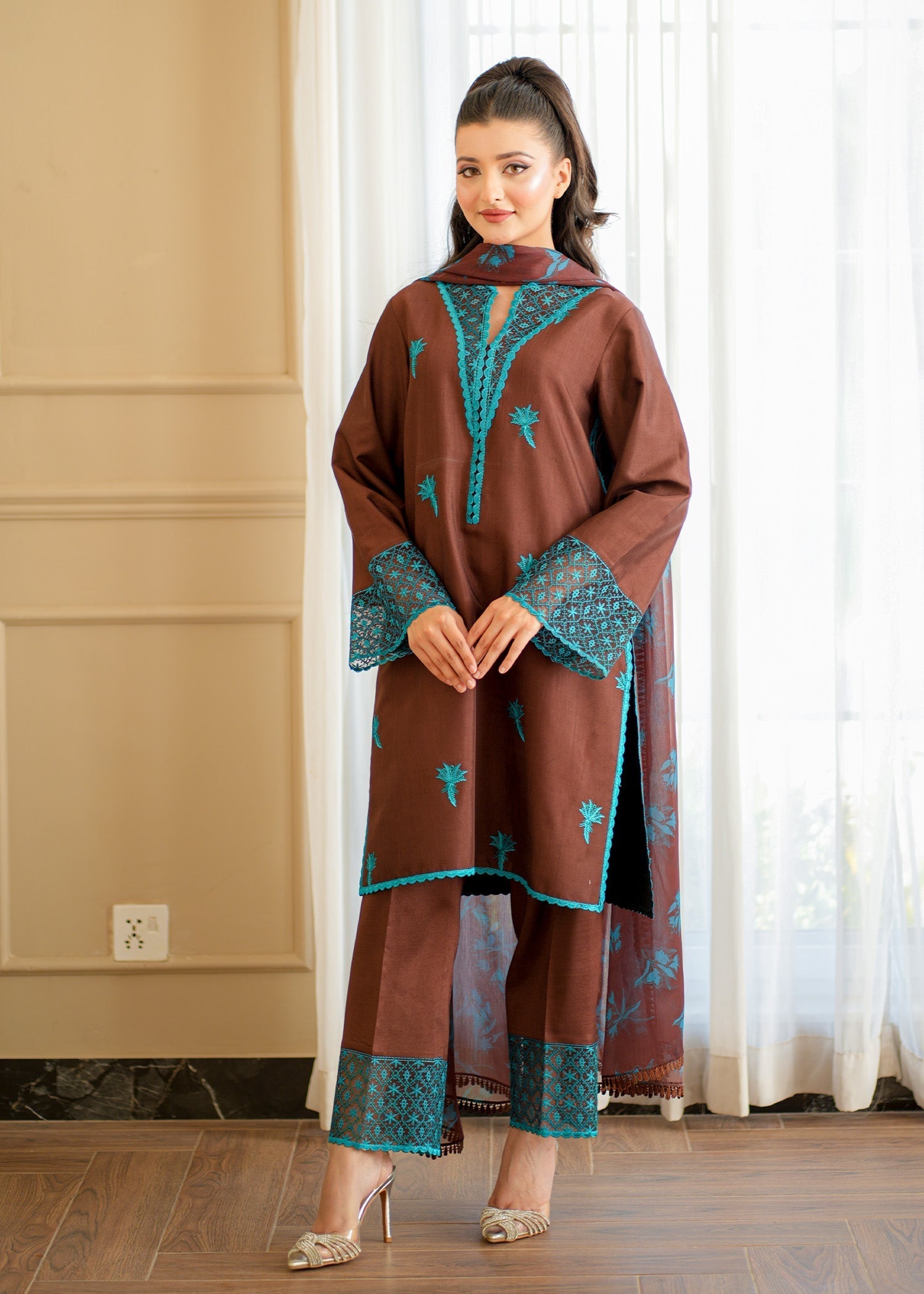 Fozia Khalid | Silk Spire | COCOA - House Of Anaya