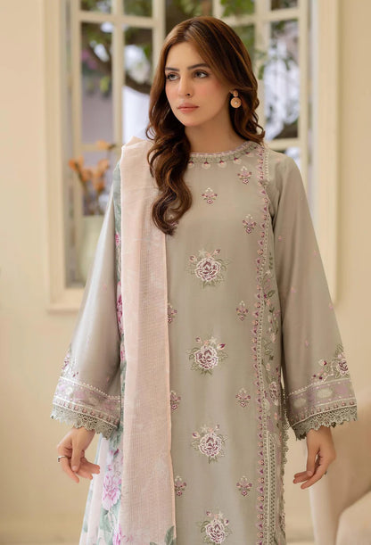 Adans Libas | Stitched Embroidered Lawn 3pc| LAWN 1216