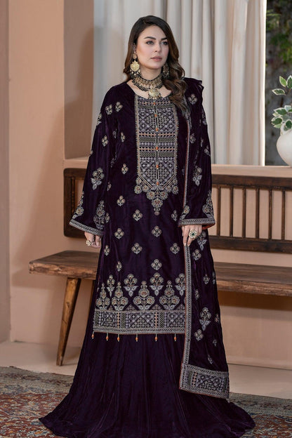 Raeesa Premium | Bareeza Velvet | VL-102