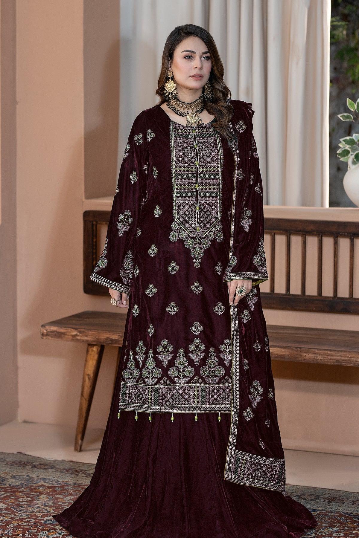 Raeesa Premium | Bareeza Velvet | VL-102