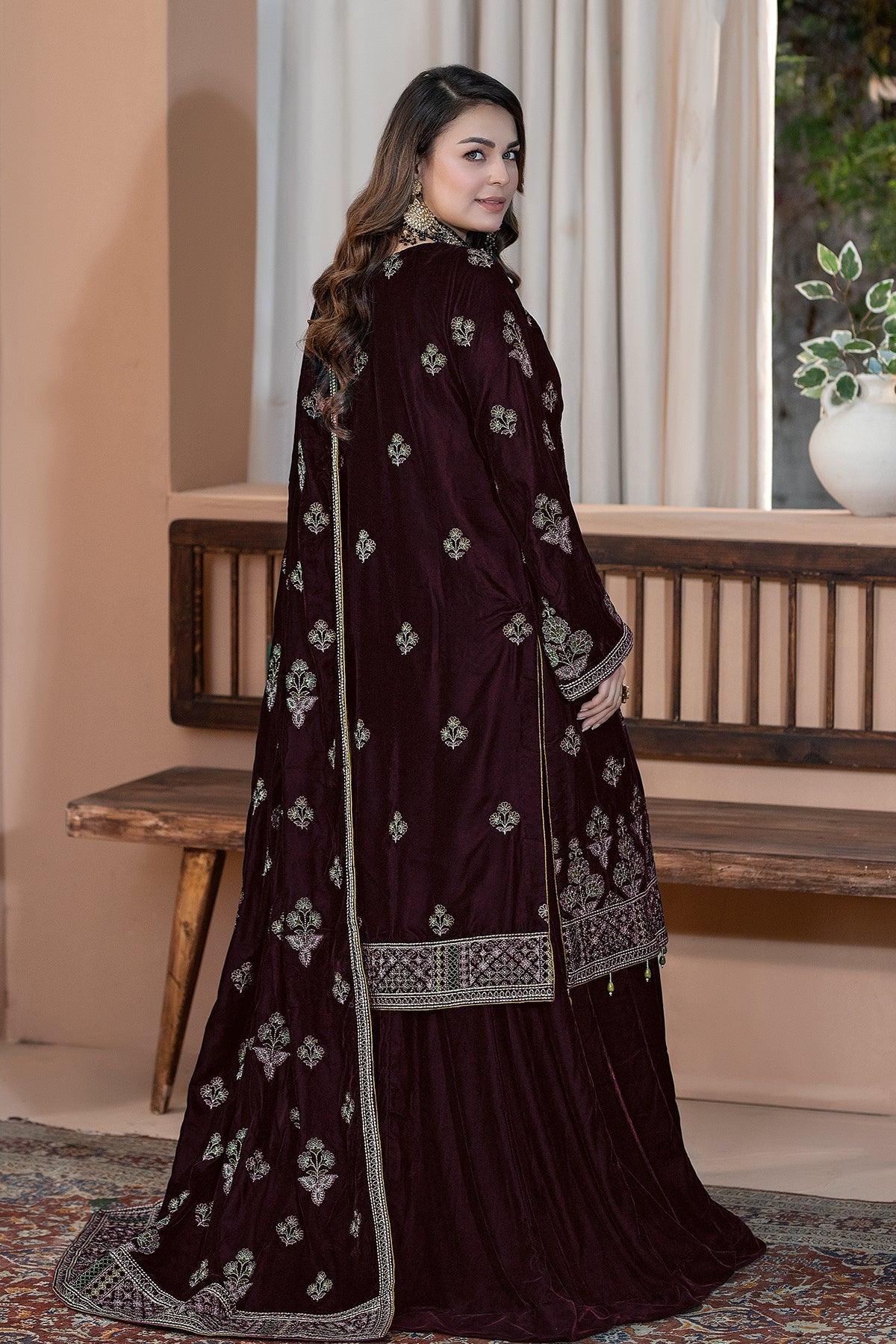 Raeesa Premium | Bareeza Velvet | VL-102