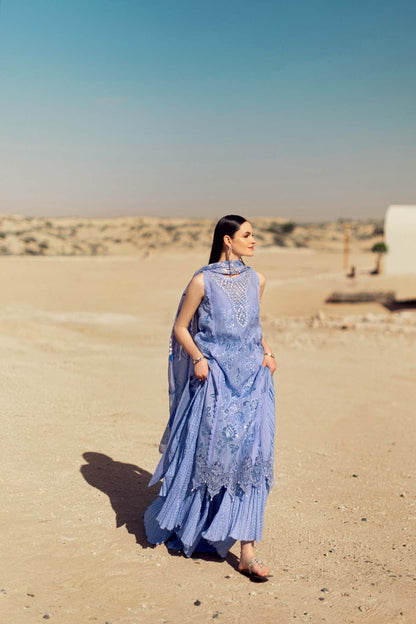 Noor By Saadia Asad | Eid Handwork Laserkari Lawn 24 | D4 - House Of Anaya