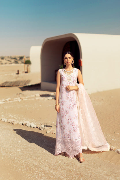 Noor By Saadia Asad | Eid Handwork Laserkari Lawn 24 | D5 - House Of Anaya