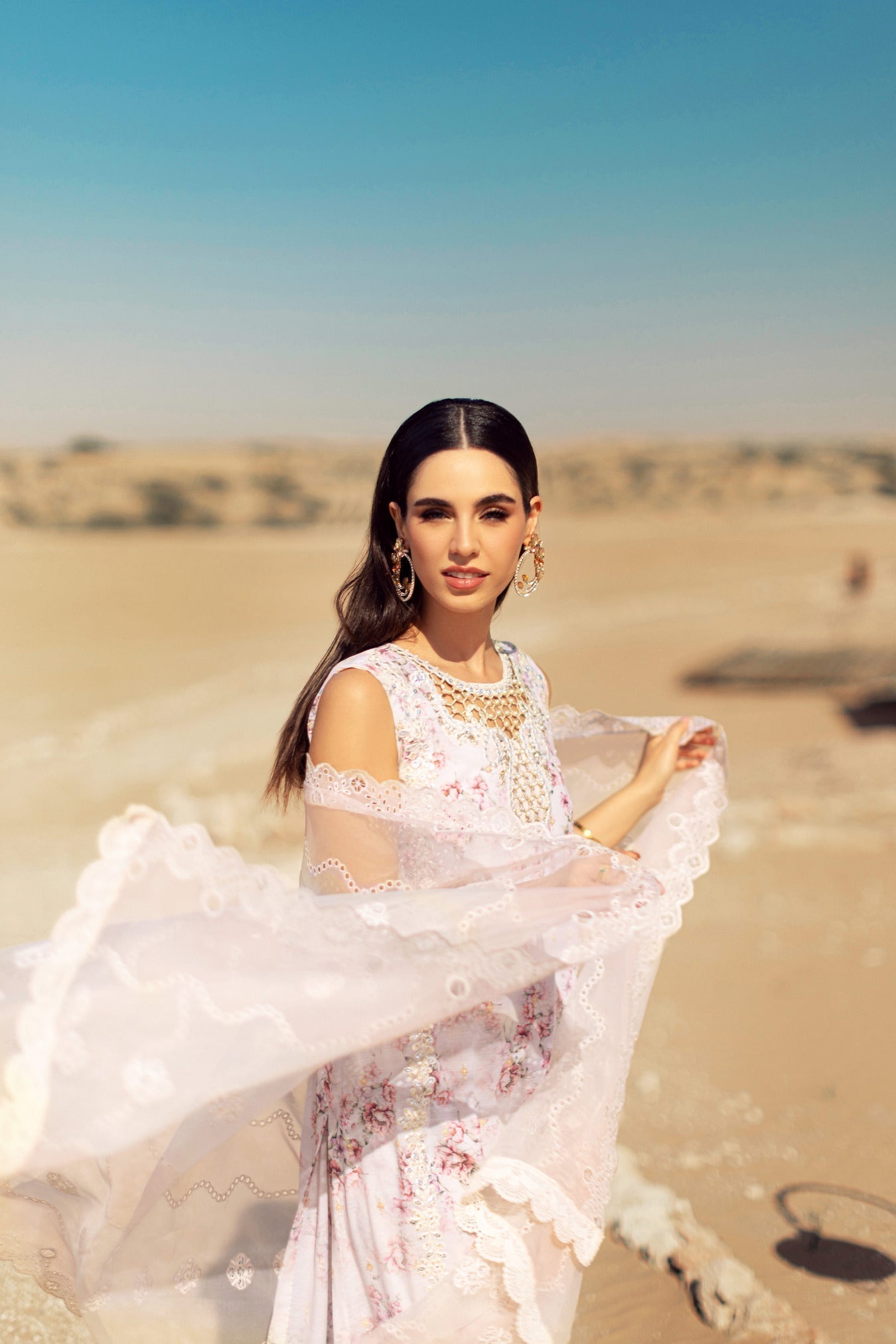 Noor By Saadia Asad | Eid Handwork Laserkari Lawn 24 | D5 - House Of Anaya