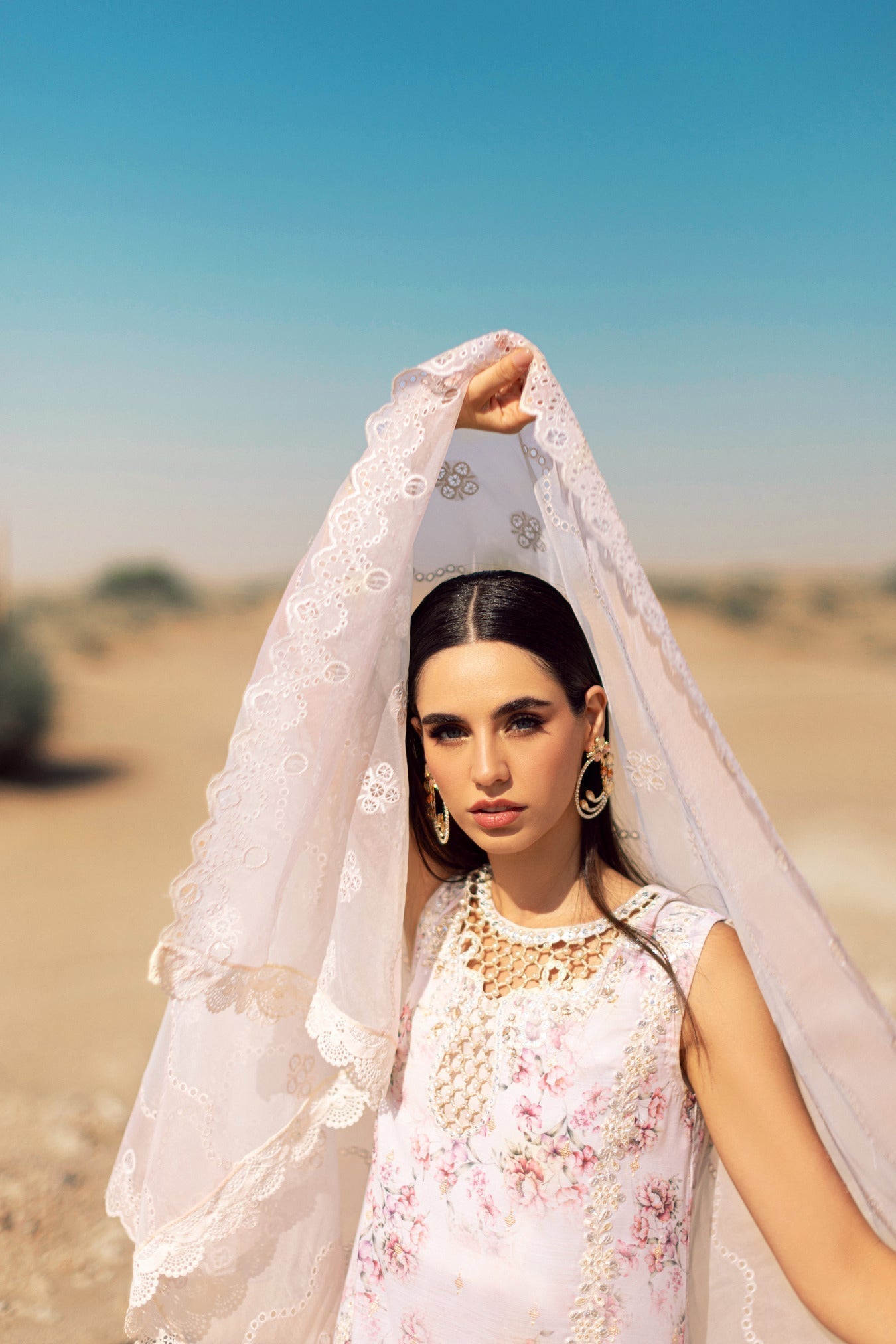 Noor By Saadia Asad | Eid Handwork Laserkari Lawn 24 | D5 - House Of Anaya