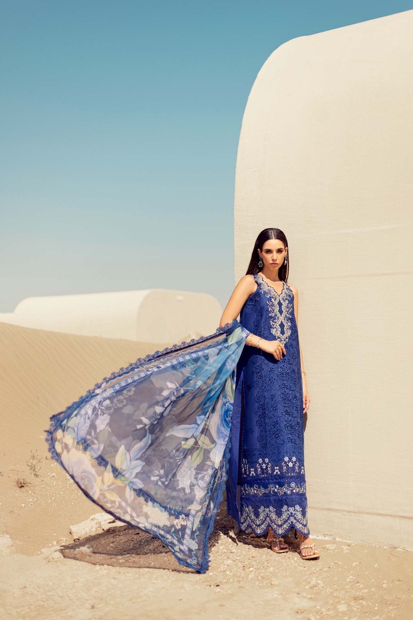 Noor By Saadia Asad | Eid Handwork Laserkari Lawn 24 | D12 - House Of Anaya