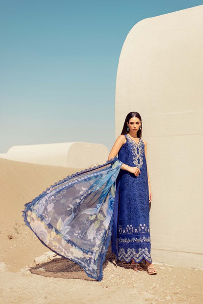 Noor By Saadia Asad | Eid Handwork Laserkari Lawn 24 | D12 - House Of Anaya