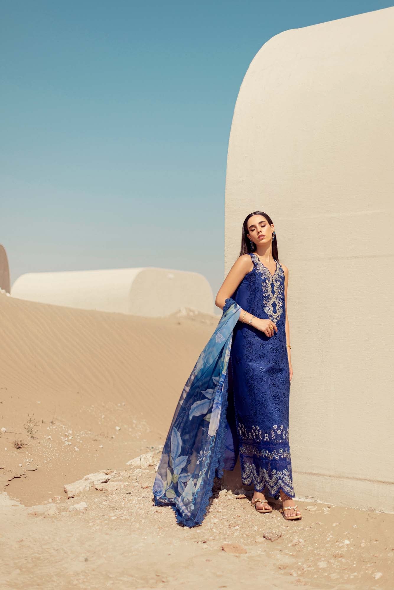 Noor By Saadia Asad | Eid Handwork Laserkari Lawn 24 | D12 - House Of Anaya