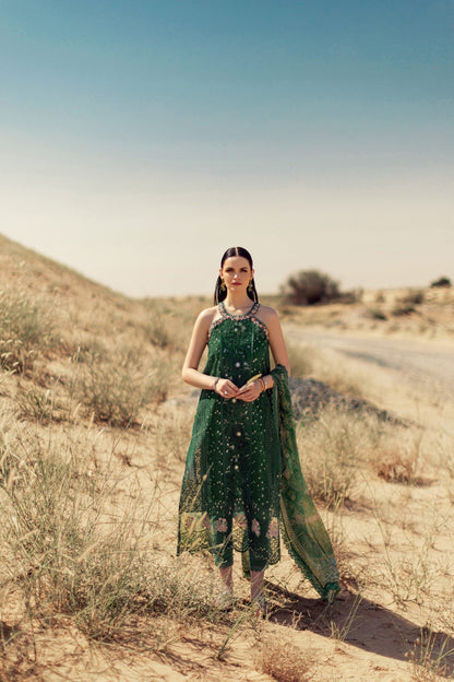 Noor By Saadia Asad | Eid Handwork Laserkari Lawn 24 | D8 - House Of Anaya