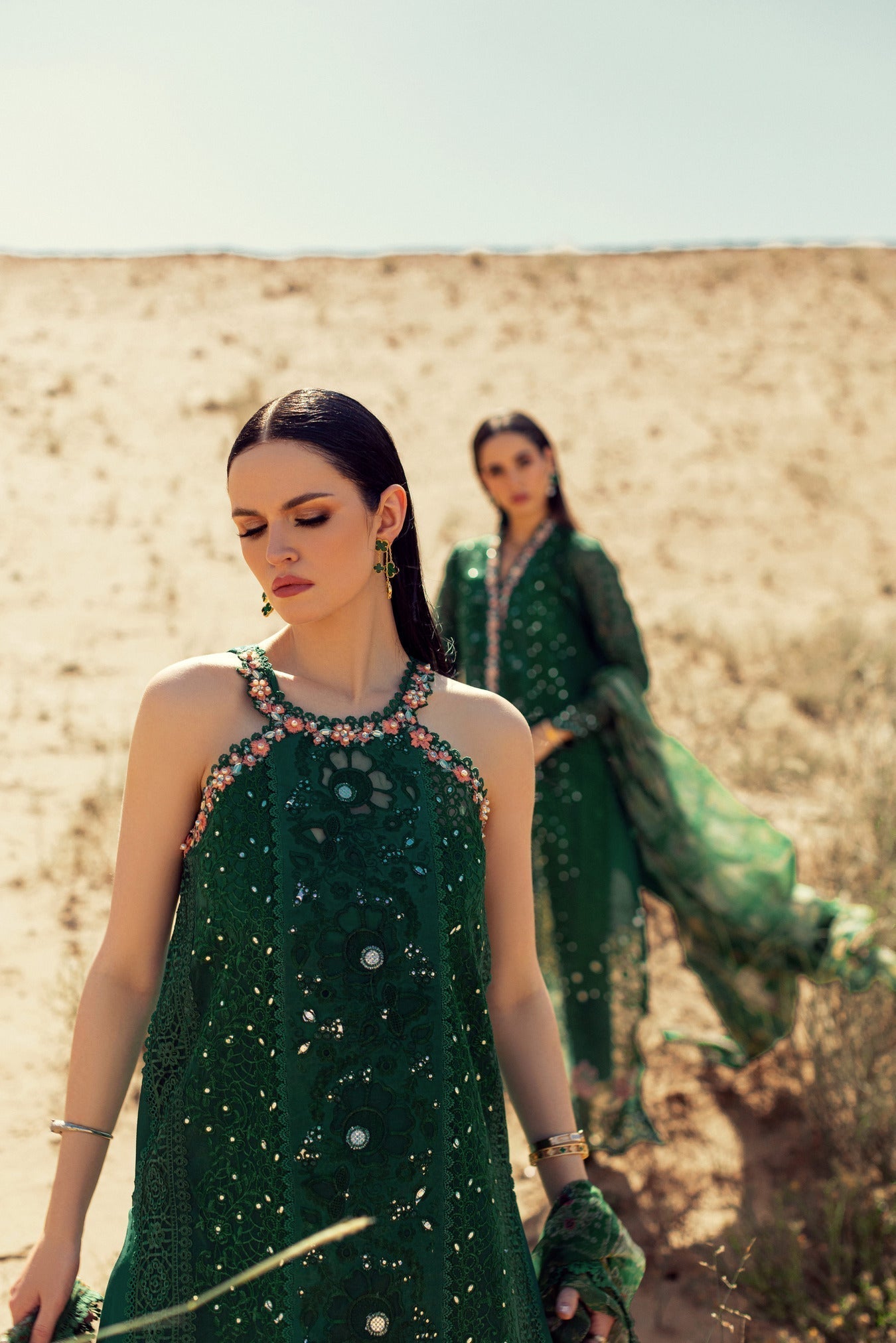 Noor By Saadia Asad | Eid Handwork Laserkari Lawn 24 | D8 - House Of Anaya