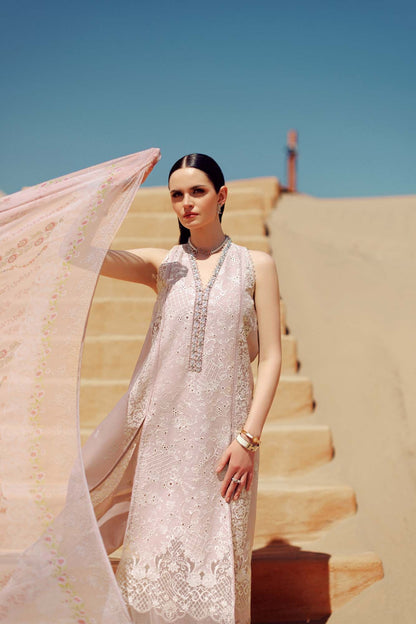 Noor By Saadia Asad | Eid Handwork Laserkari Lawn 24 | D7 - House Of Anaya