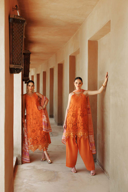 Noor By Saadia Asad | Eid Handwork Laserkari Lawn 24 | D11 - House Of Anaya